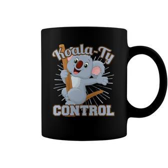 Koala-Ty Control Inspector Puns Koala Bear Graphic Design Coffee Mug | Mazezy