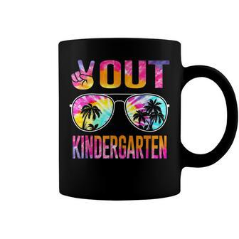 Last Day Of School Peace Out Kindergarten Teacher Kids Women Coffee Mug - Seseable