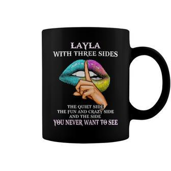 Layla Name Gift Layla With Three Sides Coffee Mug - Seseable