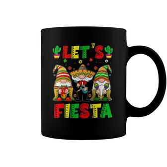 Lets Fiesta Poncho Sombrero Mexican Gnomes Cinco De Mayo Coffee Mug | Mazezy