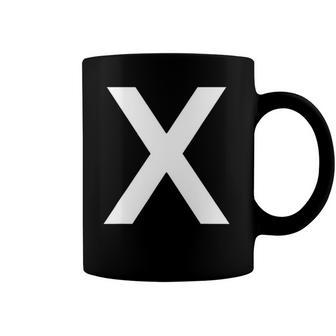Letter X Alphabet Initial Monogram Coffee Mug | Mazezy