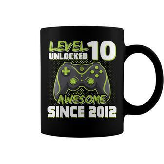 Level 10 Unlocked Awesome Since 2012 10Th Birthday Gaming V2 Coffee Mug - Seseable