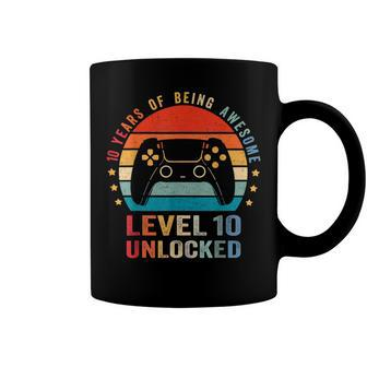 Level 10 Unlocked Funny Video Gamer 10Th Birthday Gift V3 Coffee Mug - Seseable