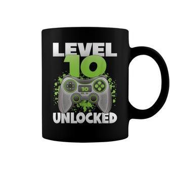 Level 10 Unlocked Video Gaming 10Th Birthday 2012 Gamer Game Coffee Mug - Seseable