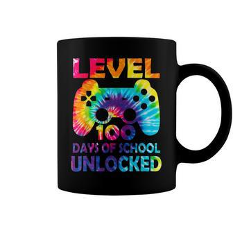 Level 100 Days Of School Unlocked Gamer Video Games Boys Kid Coffee Mug - Seseable