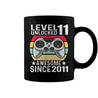 Level 11 Unlocked Awesome 2011 Video Game 11Th Birthday Coffee Mug - Seseable