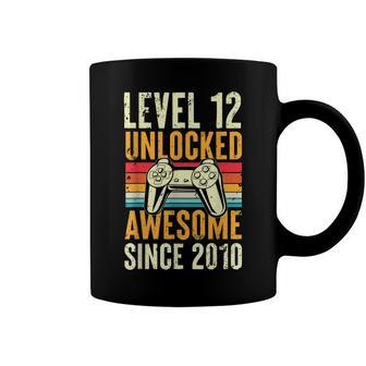 Level 12 Unlocked Awesome 2010 12Th Birthday Boy Video Game Coffee Mug - Seseable