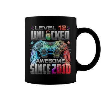 Level 12 Unlocked Awesome Since 2010 12Th Birthday Gaming Coffee Mug - Seseable