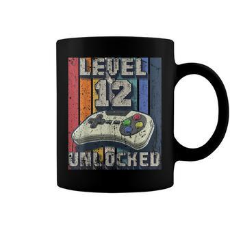 Level 12 Unlocked Video Game 12Th Birthday Gamer Boys Coffee Mug - Seseable