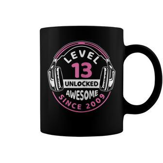 Level 13 Unlocked Awesome 2009 13Th Birthday Girl Video Game Coffee Mug - Seseable