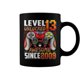 Level 13 Unlocked Awesome Since 2009 13Th Birthday Gaming Coffee Mug - Seseable