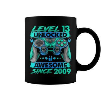 Level 13 Unlocked Awesome Since 2009 13Th Birthday Gaming V4 Coffee Mug - Seseable