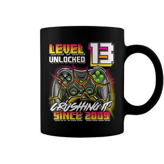 Level 13 Unlocked Crushing It 2009 Video Game 13Th Birthday Coffee Mug - Seseable