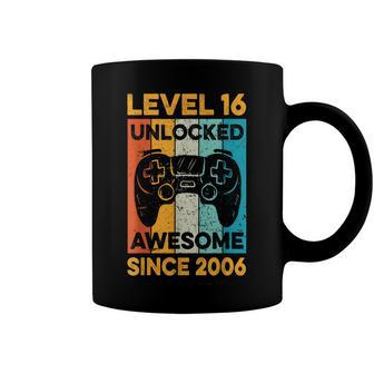 Level 16 Unlocked Awesome 2006 16Th Birthday Boy Video Game V2 Coffee Mug - Seseable