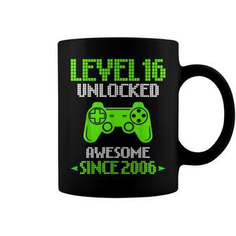 Level 16 Unlocked Awesome 2006 Video Game 16Th Birthday Gift V2 Coffee Mug - Seseable