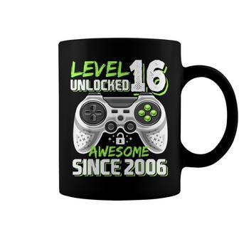 Level 16 Unlocked Awesome 2006 Video Game 16Th Birthday V2 Coffee Mug - Seseable