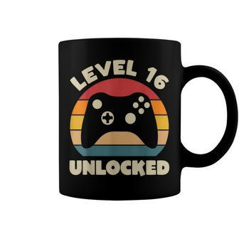 Level 16 Unlocked Sixn Birthday Gift Video Game Birthday Coffee Mug - Seseable