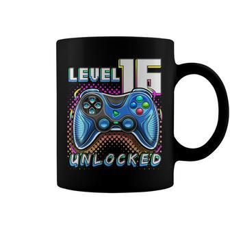 Level 16 Unlocked Video Game 16Th Birthday Gamer Boys Coffee Mug - Seseable