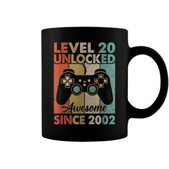 Level 20 Unlocked Awesome 2002 Video Game 20Th Birthday Boy Coffee Mug - Seseable