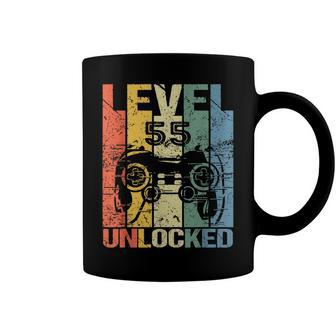 Level 55 Unlocked Awesome 1967 Video Game 55Th Birthday Gift Coffee Mug - Seseable