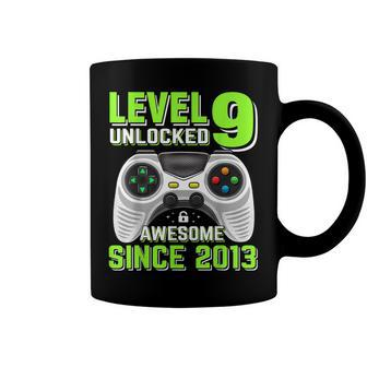 Level 9 Unlocked Awesome 2013 Video Game 9Th Birthday Boy V3 Coffee Mug - Seseable