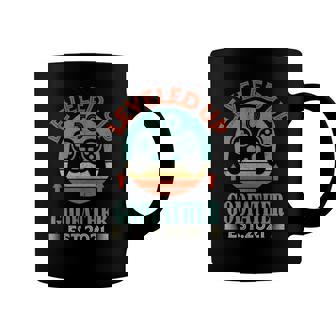 Leveled Up To Godfather Est 2021 Vintage Promoted To Coffee Mug | Mazezy