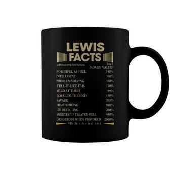 Lewis Name Gift Lewis Facts Coffee Mug - Seseable