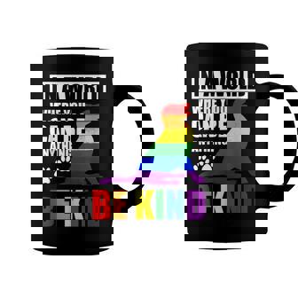 Lgbt Gay Pride In A World Where You Can Be Anything Be Kind V3 Coffee Mug | Seseable CA