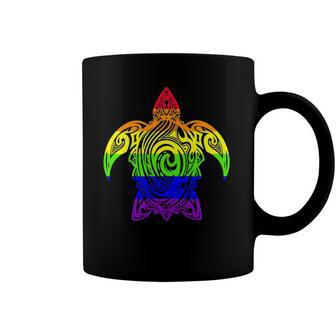 Lgbtq Sea Turtle Rainbow Pride Love Gay Lgbt Coffee Mug | Mazezy