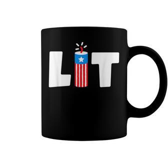 Lit American 4Th Of July Us Patriotic Pride Coffee Mug - Seseable