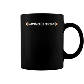 Living Stereo Full Color Arrows Speakers Design Coffee Mug | Mazezy