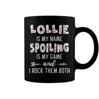 Lollie Grandma Gift Lollie Is My Name Spoiling Is My Game Coffee Mug - Seseable