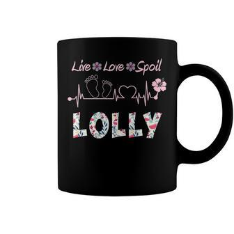 Lolly Grandma Gift Lolly Live Love Spoil Coffee Mug - Seseable