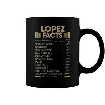 Lopez Name Gift Lopez Facts Coffee Mug - Seseable