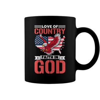 Love Of Country Faith In God Coffee Mug - Seseable