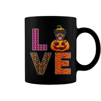 Love Rottweiler Halloween Costume Funny Dog Lover Coffee Mug - Seseable