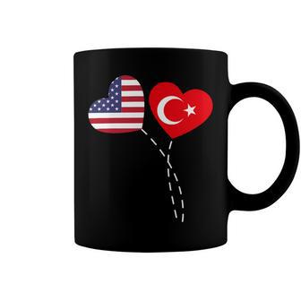 Loving Usa Turkey Flag Heart Turkish 13 Shirt Coffee Mug | Favorety AU