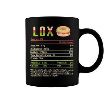 Lox Nutrition Facts Funny Christmas 12 Shirt Coffee Mug | Favorety