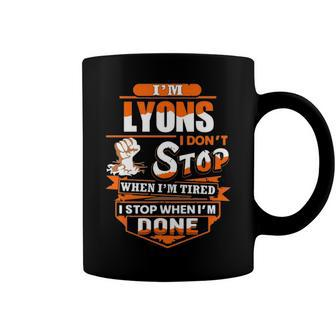 Lyons Name Gift Im Lyons Coffee Mug - Seseable