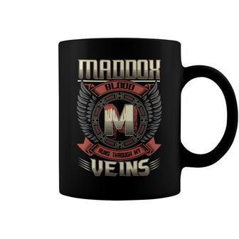 Maddox Blood Run Through My Veins Name V6 Coffee Mug - Seseable