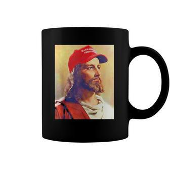 Maga Jesus Is King Ultra Maga Donald Trump Coffee Mug | Mazezy