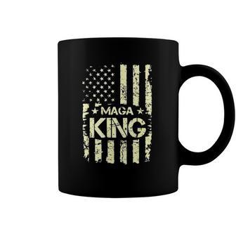 Maga King Make America Great Again Retro American Flag Coffee Mug | Mazezy