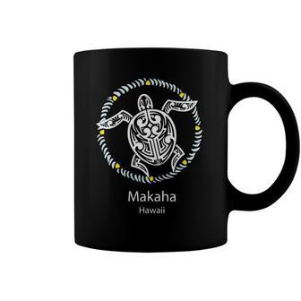 Makaha Hawaii - Tribal Turtle State Of Hawaii Coffee Mug | Mazezy