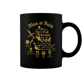 Man Of Faith Put On The Full Armor Of God Christian Tee Coffee Mug | Mazezy