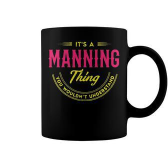 Manning Shirt Personalized Name Gifts T Shirt Name Print T Shirts Shirts With Name Manning Coffee Mug - Seseable