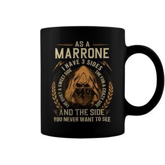Marrone Name Shirt Marrone Family Name V2 Coffee Mug - Monsterry DE