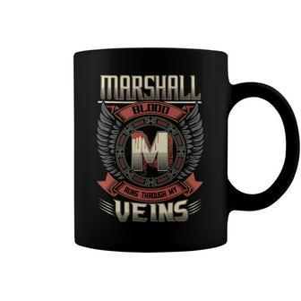Marshall Blood Run Through My Veins Name V8 Coffee Mug - Seseable