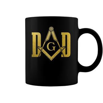 Mason Dad Square Compass Masonic Shriner Freemason Coffee Mug | Mazezy