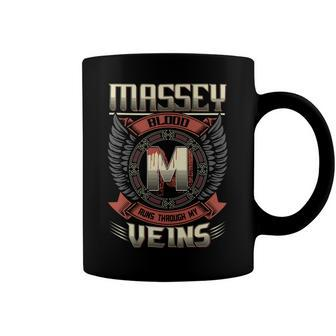 Massey Blood Run Through My Veins Name V5 Coffee Mug - Seseable