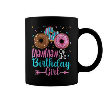 Mawmaw Of The Birthday Girl Donut Party Family Matching Coffee Mug - Seseable